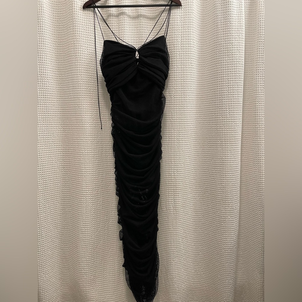 Zara Mesh Black Dress